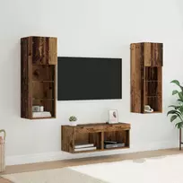 TV sieniniai spintelės 4 pcs Amatininkų ąžuolas
