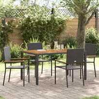 Sodo krėslai, kurie vienas ant kito sukraunami 4 pcs