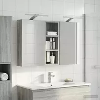 Vonios spintos komplektas su lentyna 3 pcs 80 x 10,5 x 50 cm