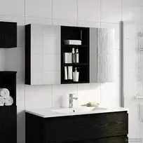 Vonios spintos komplektas su lentyna 3 pcs 90 x 10,5 x 50 cm
