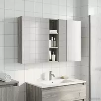Vonios spintos komplektas su lentyna 3 pcs 120 x 14,5 x 70 cm