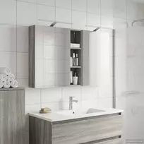 Vonios spintos komplektas su lentyna 3 pcs 120 x 14,5 x 70 cm