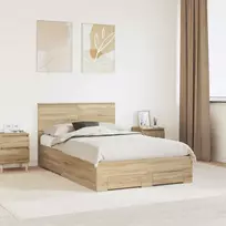 Lovos rėmas Sonoma ąžuolas 120 x 200 cm Apdirbta mediena