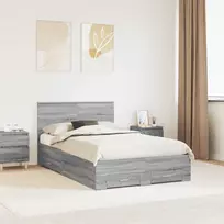 Lovos rėmas Pilkas Sonoma 120 x 200 cm Apdirbta mediena