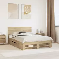 Lovos rėmas Sonoma ąžuolas 150 x 200 cm Apdirbta mediena