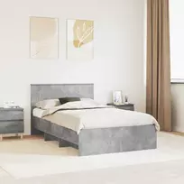 Lovos rėmas Betono pilka 120 x 123 cm Apdirbta mediena