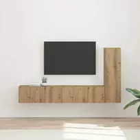 TV spintelių komplektas 3 pcs Amatininkų ąžuolas