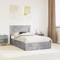 Lovos rėmas Betono pilka 120 x 200 cm Apdirbta mediena