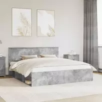Lovos rėmas Betoninė 180 x 200 cm Kietos pušies mediena
