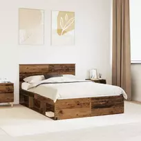 Lovos rėmas Senas medis 140 x 190 cm Kietos pušies mediena