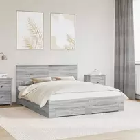 Lovos rėmas Pilkas Sonoma 160 x 200 cm Apdirbta mediena