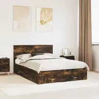 Lovos rėmas Rūkyta ąžuolas 140 x 190 cm Apdirbta mediena