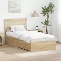 Lovos rėmas Sonoma ąžuolas 90 x 200 cm Apdirbta mediena