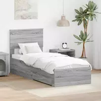 Lovos rėmas su galvūgalio Pilko Sonamos ir sidabro 75 x 190 cm
