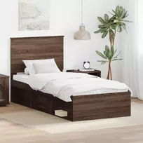 Lovos rėmas Rudas ąžuolas 90 x 200 cm Kietos pušies mediena