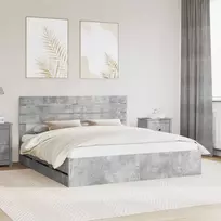 Lovos rėmas Betono pilka 180 x 200 cm Inžinerinė mediena
