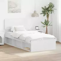 Lovos rėmas Balta 90 x 200 cm Kietos pušies mediena