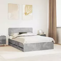 Lovos rėmas Betono Pilka 160 x 200 cm Dirbtinė mediena