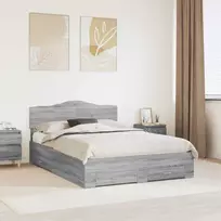 Lovos rėmas Pilkas Sonoma 160 x 200 cm Apdirbta mediena