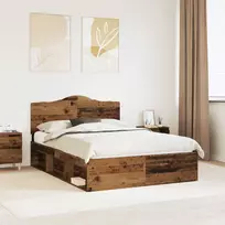 Lovos rėmas Senas medis 140 x 190 cm Kietos pušies mediena