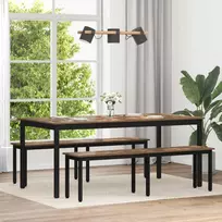 Valgomieji stalai 2 pcs 180 x 90 x 75 cm Apdirbta mediena