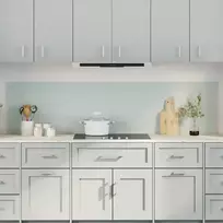 Virtuvės atbraila 2 pcs Balta 100 x 50 cm grūdintas stiklas