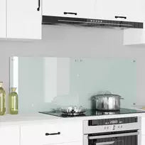 Virtuvės atbraila 2 pcs Balta 70 x 50 cm grūdintas stiklas