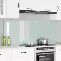 Virtuvės atbraila 2 pcs Balta 80 x 60 cm grūdintas stiklas