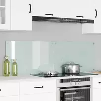 Virtuvės atbraila 2 pcs Balta 80 x 50 cm grūdintas stiklas