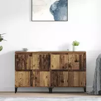 Šoninės lentynos 2 pcs Senovinis medis 60 x 35 x 70 cm