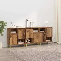Šoninės lentynos 3 pcs Senovinis medis 60 x 35 x 70 cm