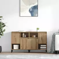 Šoninės lentynos 2 pcs Amatininkų ąžuolas 60 x 35 x 70 cm