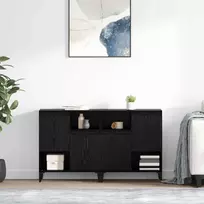 Šoninės lentynos 2 pcs Juodas ąžuolas 60 x 35 x 70 cm