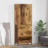 Aukštas spintelė su stalčių Senovinis medis 69,5 x 34 x 180 cm