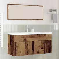 Vonios spintelė Senas medis 100 x 38,5 x 46 cm Apdirbta mediena