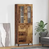 Aukštas spintelė su stalčių Senovinis medis 69,5 x 34 x 180 cm