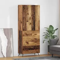Aukštas spintelė su stalčių Senovinis medis 69,5 x 34 x 180 cm