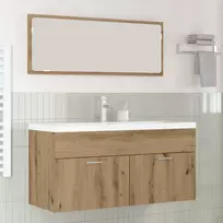 Vonios spintelė Amatininkų ąžuolas 100 x 38,5 x 46 cm