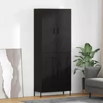 Aukštas spintelė Juodas ąžuolas 69,5 x 34 x 180 cm