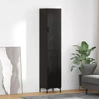 Aukštas spintelė Juodas ąžuolas 34,5 x 34 x 180 cm