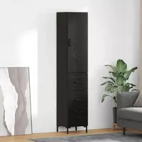 Aukštas spintelė su stalčių Juodas ąžuolas 34,5 x 34 x 180 cm