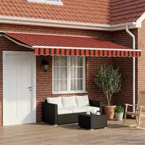 Elektrinė ištraukiama pavėsinė Oranžinė, Juoda, Balta 4 × 3 m