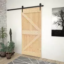 Duris NARVIK Natūrali 80 x 210 cm Kietos pušies medžio durys