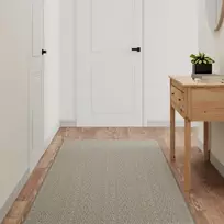 Kilimas-takelis, platina, 80x300cm, sizalio imitacija