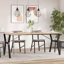 Valgomojo stalo kojos, 180x80x73cm, plieninis, Y formos rėmas
