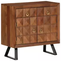stalčių spintelė medaus ruda 70x35x70 cm akacijos masyvo