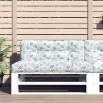 Paletės pagalvėlė, 120x40x12cm, audinys, su lapais