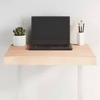 Stalviršis, 60x60x(2-6) cm, medienos masyvas, su gyvu kraštu