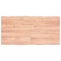 Stalviršis, šviesiai rudas, 120x60x(2-4) cm, medienos masyvas