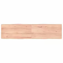 Stalviršis, šviesiai rudas, 160x40x(2-4) cm, medienos masyvas